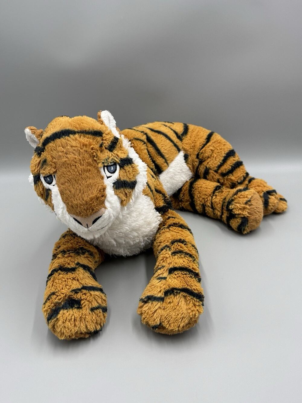 Ikea Djungelskog Tiger Plush Large 20” Stuffed Animal Lays Down No Tag